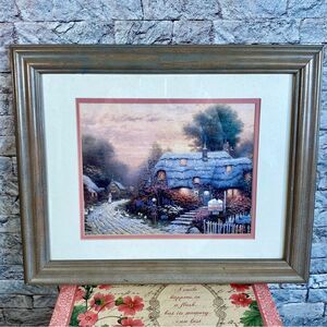 Thomas Kinkade Olde Porterfield Tea Room Matted Framed Print 16 x 13